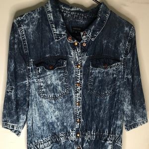 Button Up Jean Dress